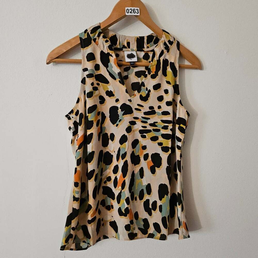 Cabi Josie Top  Multi Leopard Print 263